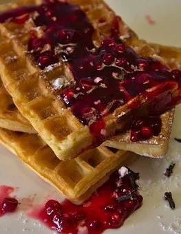 gaufre confiture